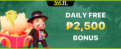 ₱2,500 Daily Login Bonus promotion banner